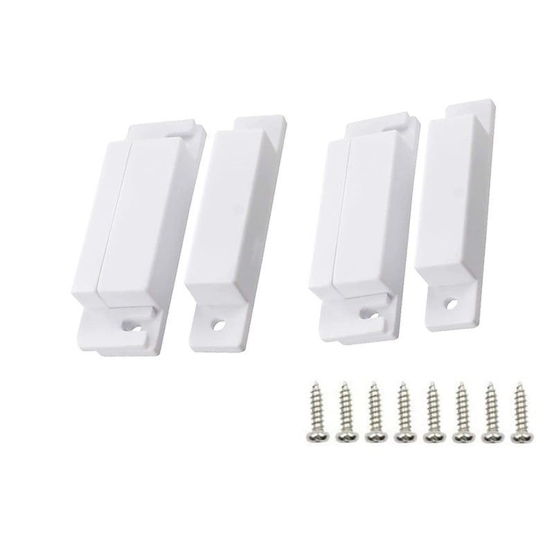 JING Magnetic Reed Switch MC-31 NC Surface Mount Door Window Alarm, Magneti Door Switch, Contact Sensor, for Home Security and Burglar Alarm Magnetic Reed Switch,Sets of 2 - Image 1